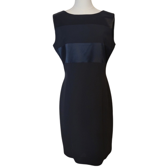 Jones New York Dresses & Skirts - NWT Jones New York Black Sleeveless Satin Inset Dress Size 10